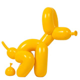 Statue chien ballon cote pose