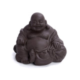 Statue bouddha rieur pourpre