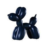 Statue chien ballon bleu