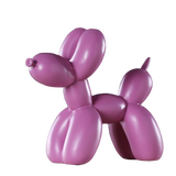 Statue chien ballon rose