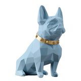 Statue chien bouledogue origami