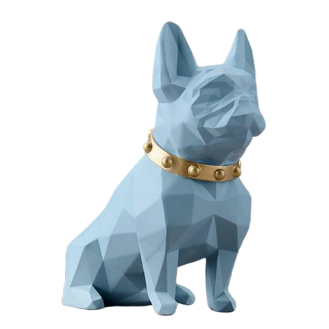 Statue chien bouledogue origami