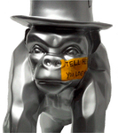 Gorille jazz statue